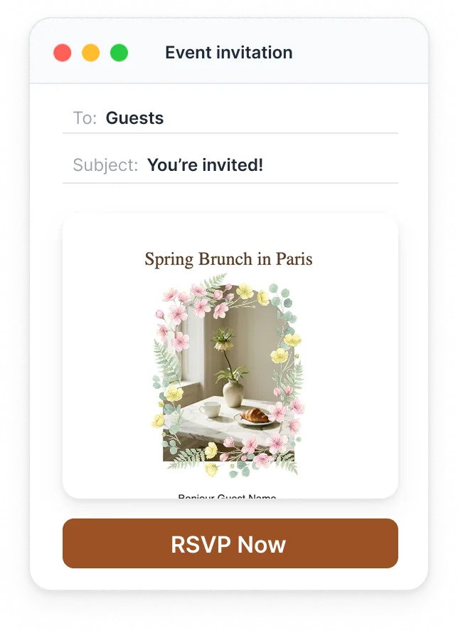 Email Invite Preview